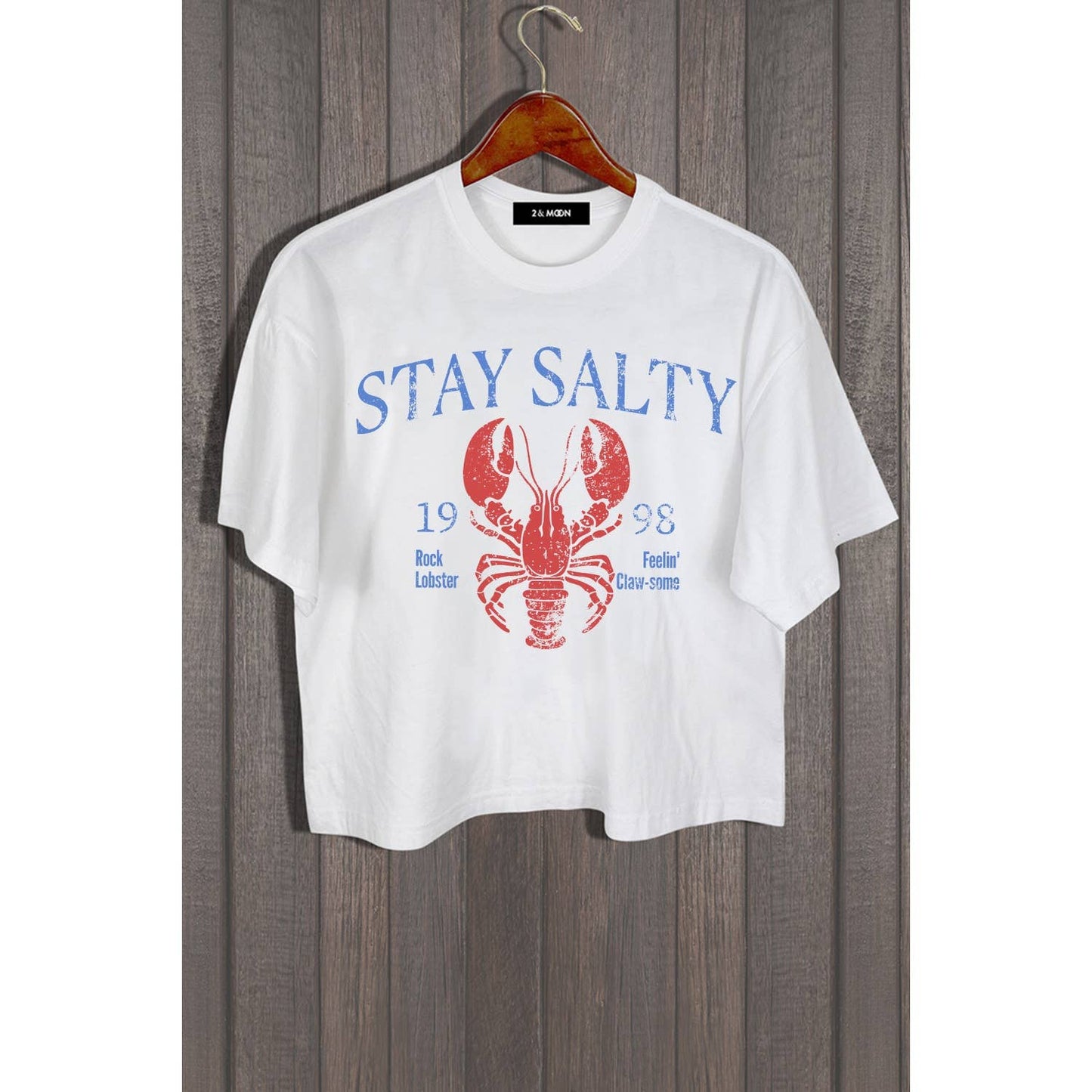 STAY SALTY VINTAGE LOBSTER GRAPHIC TEE